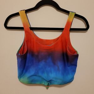 Zaful Tie-dyed High Waist Bikini